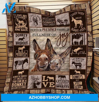 Donkey Blanket, I Love My Donkey to The Moon and Back