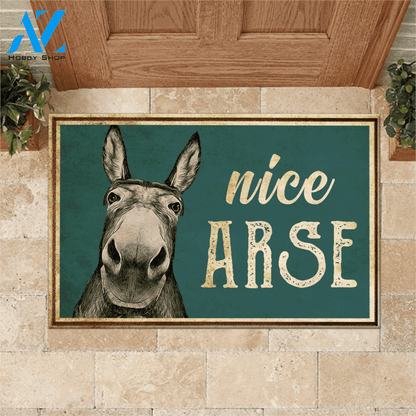 Donkey Doormat Nice Arse | Welcome Mat | House Warming Gift