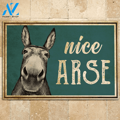 Donkey Doormat Nice Arse | Welcome Mat | House Warming Gift