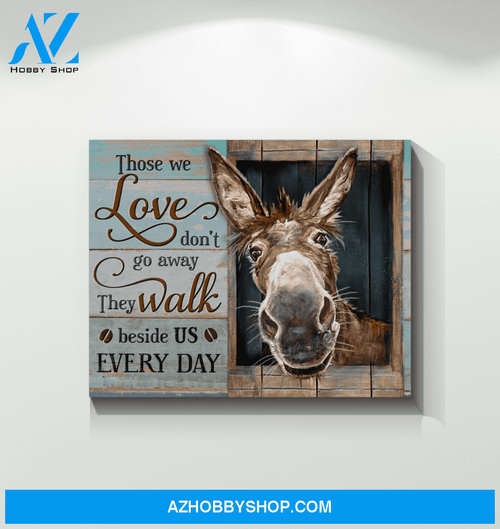Donkey Those We Love Canvas Wall Art