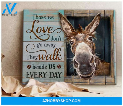 Donkey Those We Love Canvas Wall Art