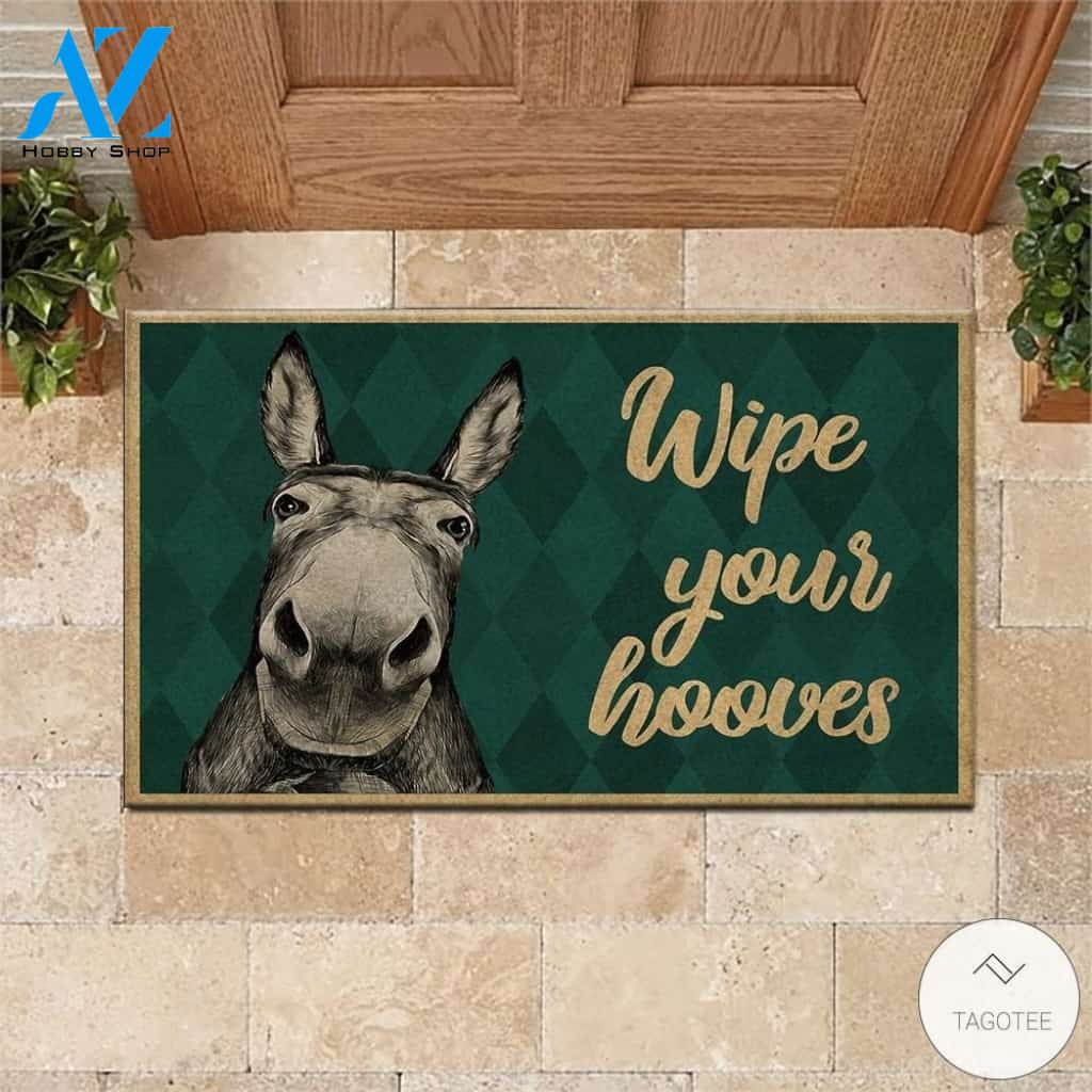Donkey Wipe Your Hooves Doormat