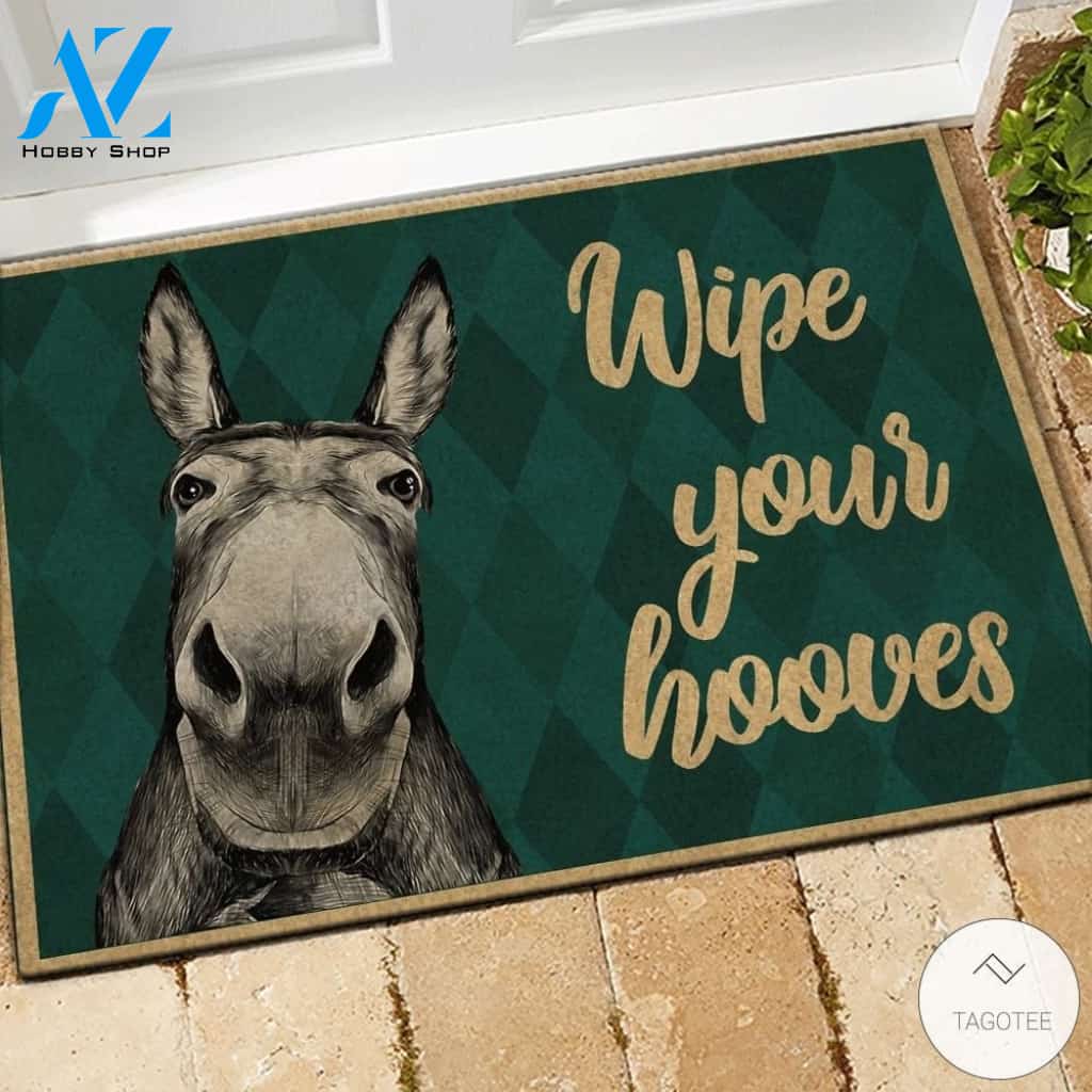 Donkey Wipe Your Hooves Doormat