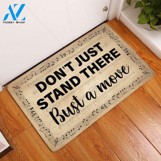 Don't Just Stand There Bust A Move Funny Indoor And Outdoor Doormat Warm House Gift Welcome Mat Birthday Gift For Friend Family