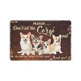 Don't Let The Corgi Out Dogs Lover Doormat Welcome Mat