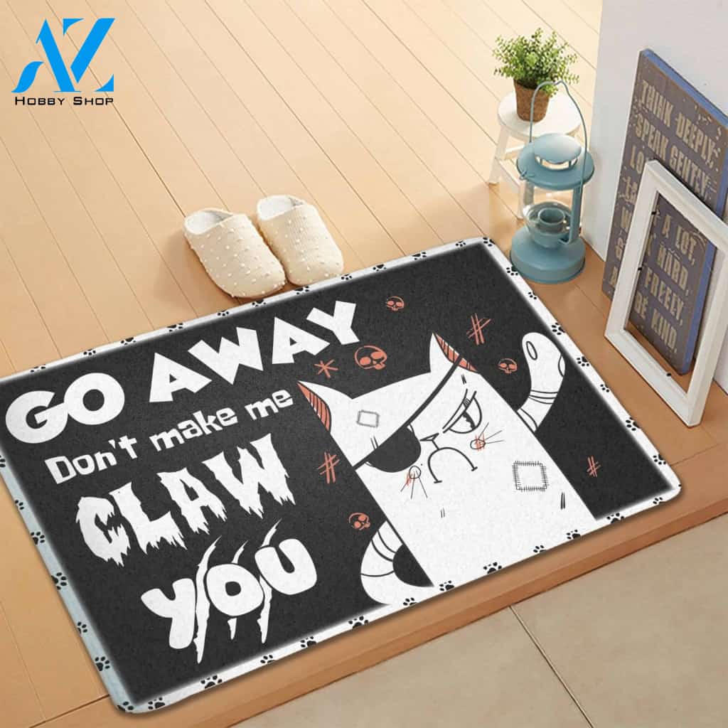 Don't Make Me Glam You Go Away!!! Indoor And Outdoor Doormat Warm House Gift Welcome Mat Gift For Guitar Lovers Birthday Gift