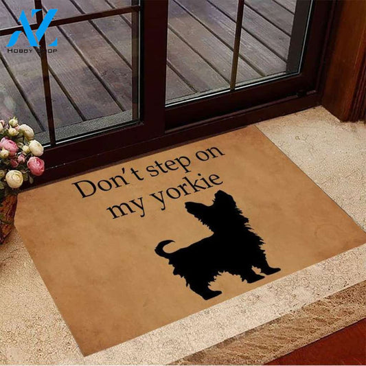 Don't Step My Yorkie Easy Clean Welcome DoorMat | Felt And Rubber | DO3321