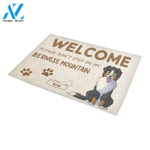 Don't Step On My Bernese Mountain Doormat Indoor And Outdoor Mat Entrance Rug Sweet Home Decor Housewarming Gift Gift For Friend Family Stem Feminist