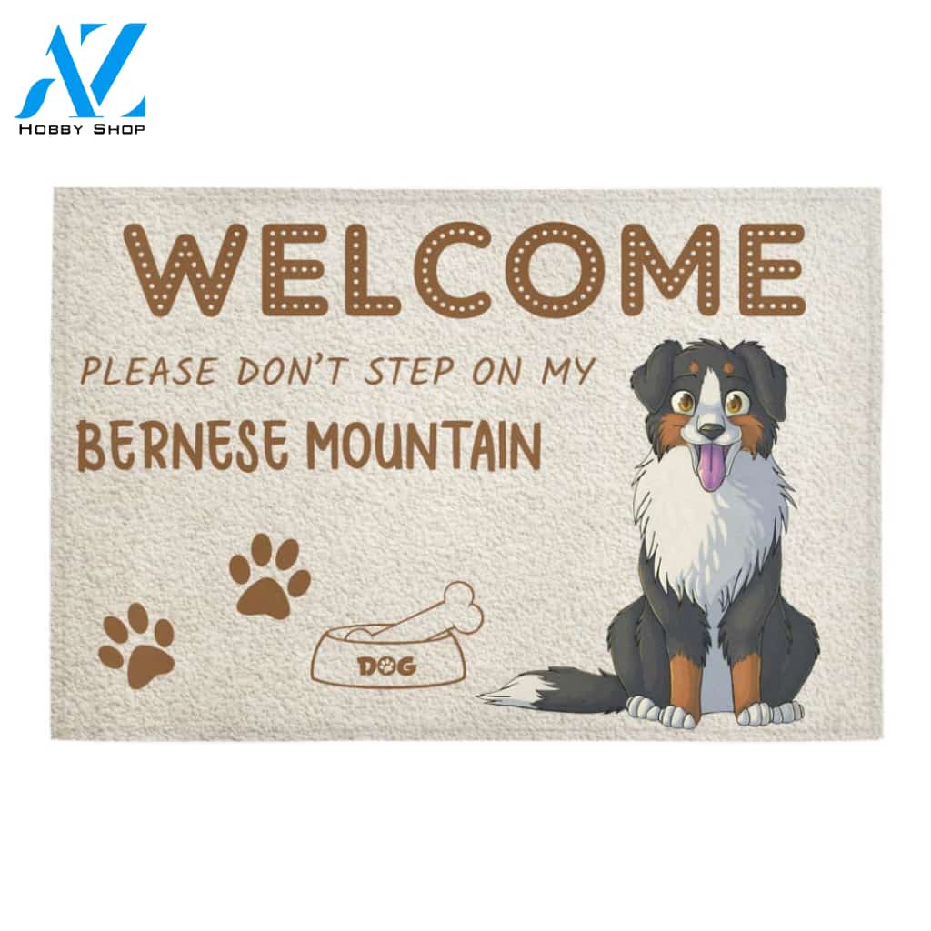 Don't Step On My Bernese Mountain Doormat Indoor And Outdoor Mat Entrance Rug Sweet Home Decor Housewarming Gift Gift For Friend Family Stem Feminist