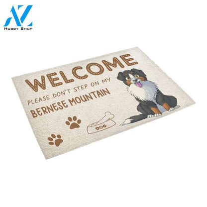 Don't Step On My Bernese Mountain Doormat Indoor And Outdoor Mat Entrance Rug Sweet Home Decor Housewarming Gift Gift For Friend Family Stem Feminist