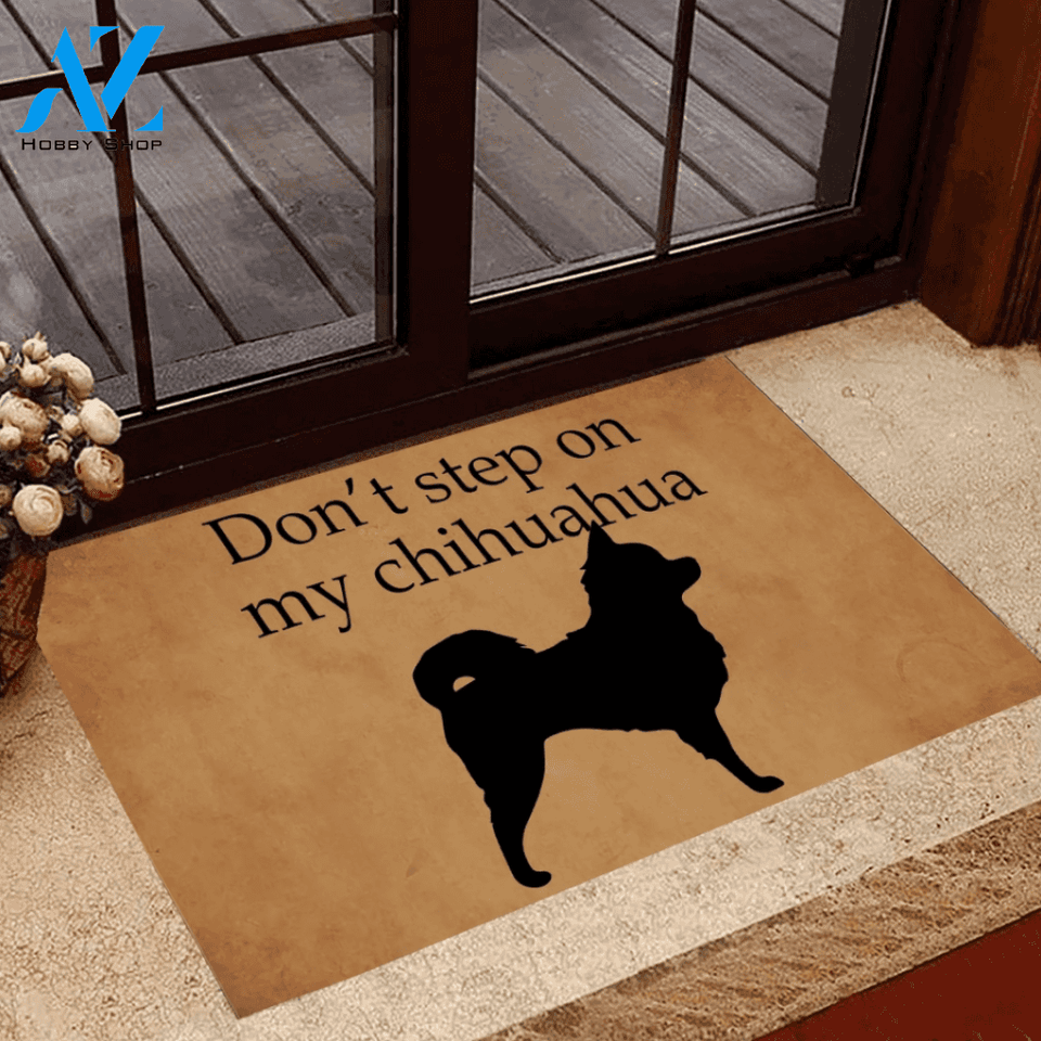 Don't Step On My Chihuahua Funny Doormat Gift For Dog Lovers Home Decor Warm House Gift Welcome Mat, Birthday Gift