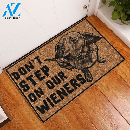 Don't Step on Our Wieners Doormat | WELCOME MAT | HOUSE WARMING GIFT