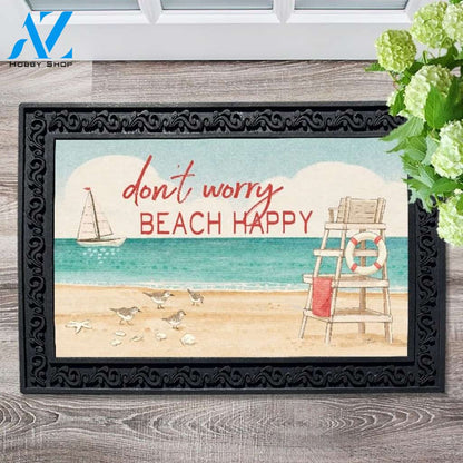 Don't Worry, Beach Happy Doormat - 18" x 30"