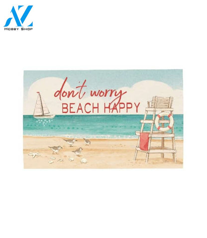 Don't Worry, Beach Happy Doormat - 18" x 30"