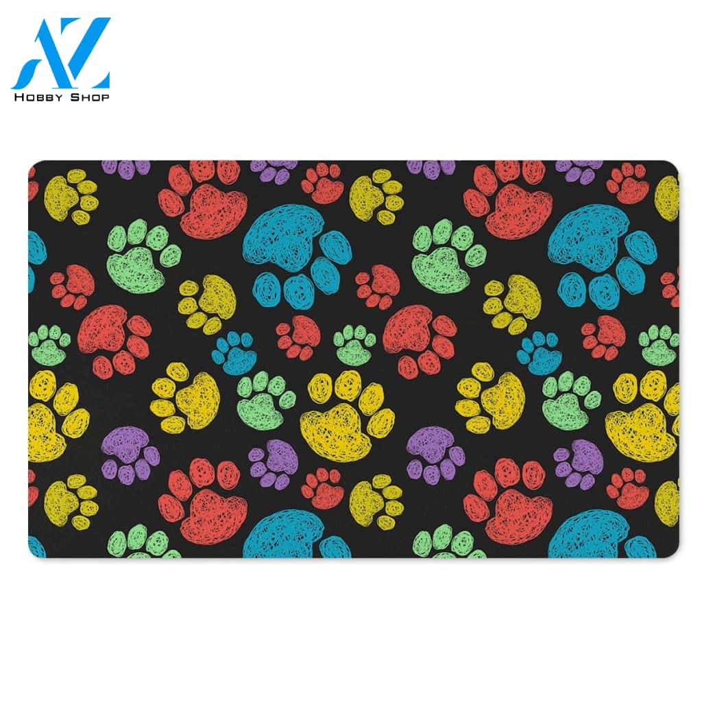 Doodle Paw Door Mat