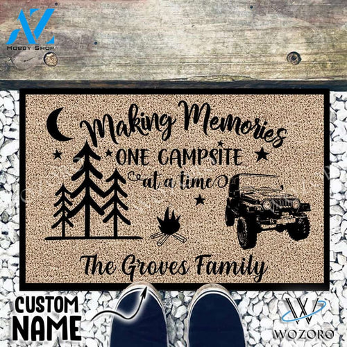 Wozoro Doormat Camping Personalized Jeep Making Memories One Campsite At A Time