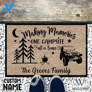 Wozoro Doormat Camping Personalized Jeep Making Memories One Campsite At A Time