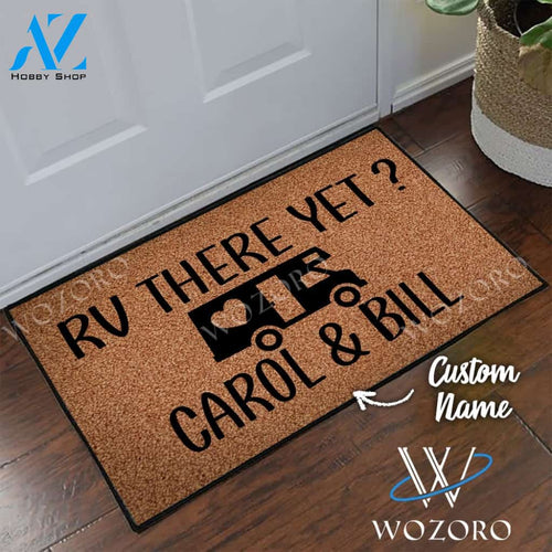Wozoro Doormat Camping Personalized RV There Yet Happy Camper Size 18 x 30, 24 x 36, 36 x 60 inch