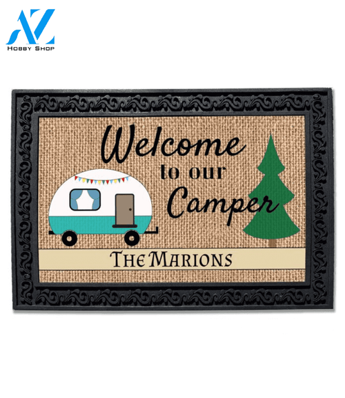 Wozoro Doormat Camping Welcome To Our Camper Size 18x30, 24x36, 36x 60 inch