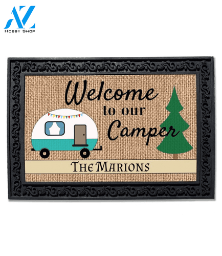 Wozoro Doormat Camping Welcome To Our Camper Size 18x30, 24x36, 36x 60 inch