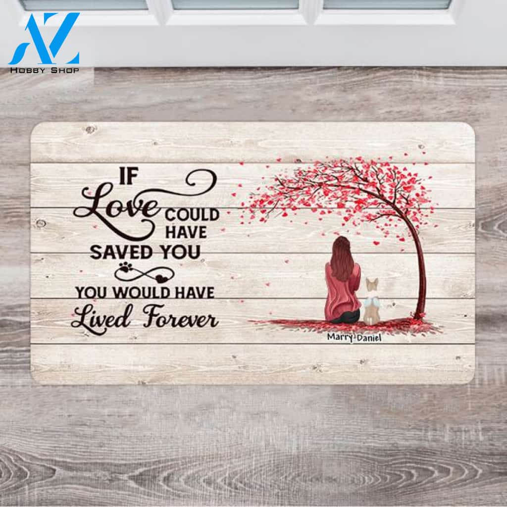 Personalized Doormat Dogs - Remembrance Gifts For Loss Of Dog - Up To 4 Dogs