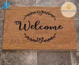 Doormat Entry Rug Welcome Mats Retro Farm Animal Cow Pig Barn Country Market Wood Grain Indoor
