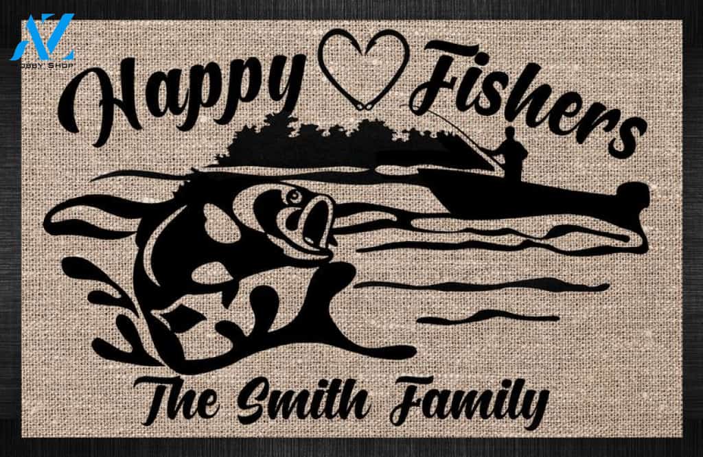 Wozoro Doormat Fishing Personalized Life Is Better Size 18 x 30, 24 x 36, 36 x 60 inch