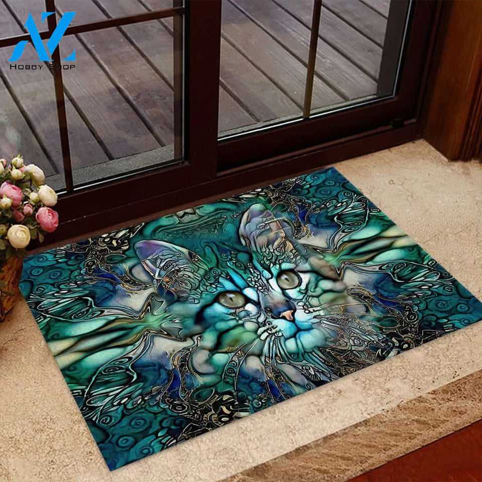 Doormat for Cat Lover | Welcome Mat | House Warming Gift