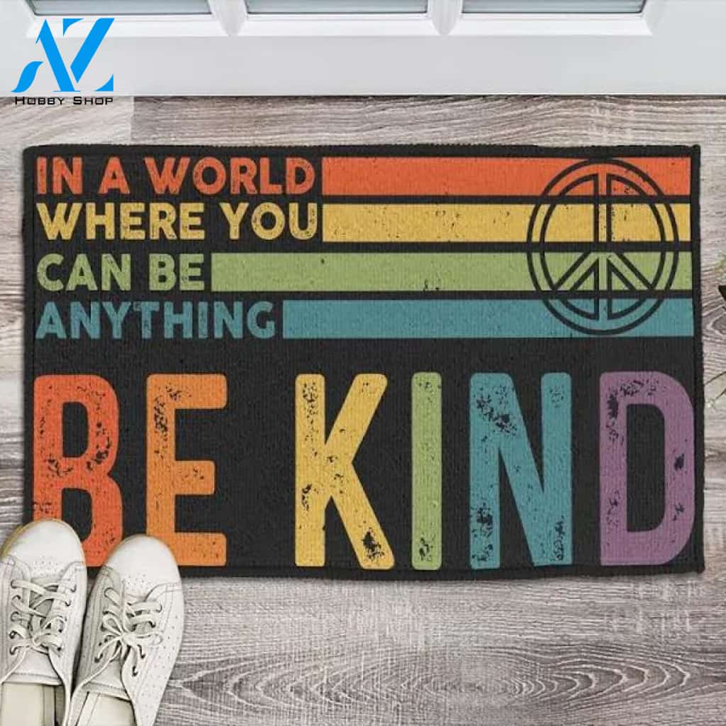 Doormat for LGBT, Be Kind Doormat, LGBT Accepting Gift, LGBT Pride Gift, Rainbow Gifts, New Home Decor Gift