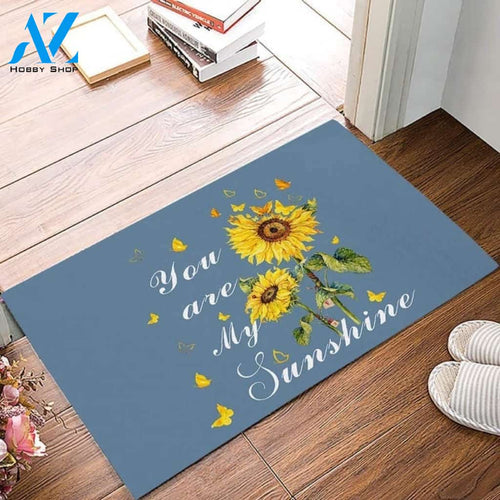 Doormats Entrance Rugs Sunflowers Butterfly Entryway Doormat Floor Rug Housewarming Gift Home Living Home Decor Funny Doormat Gift Idea