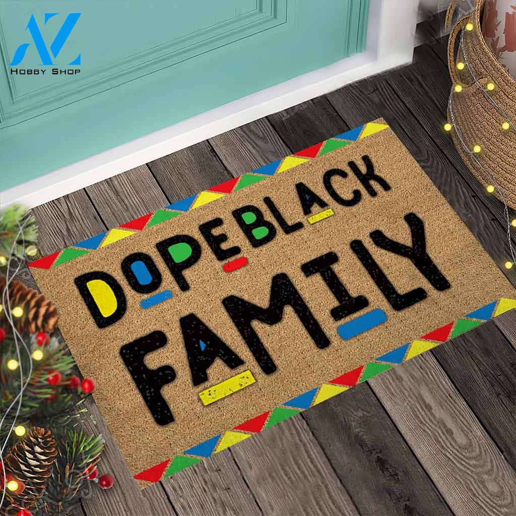 Dope Black Family - African American Doormat