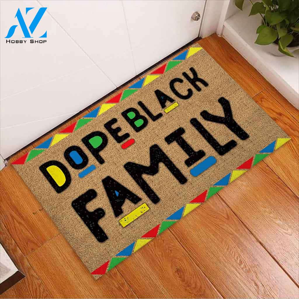 Dope Black Family - African American Doormat