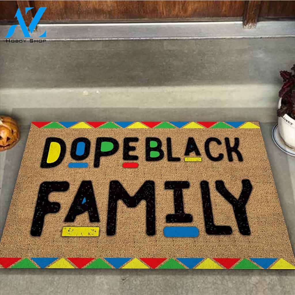 Dope Black Family - African American Doormat