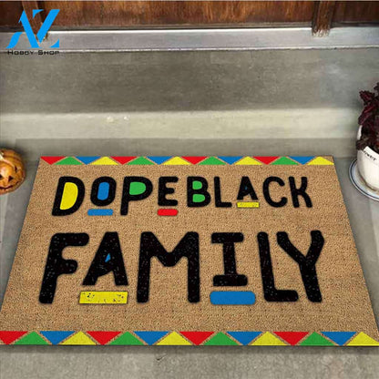 Dope Black Family - African American Doormat