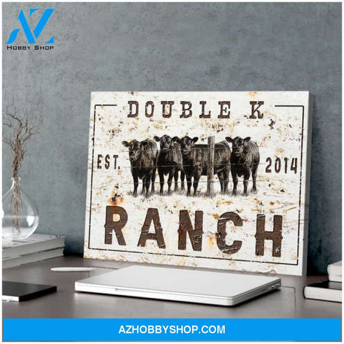 Ohcanvas Double K Ranch Cows Custom Canvas Wall Art Decor
