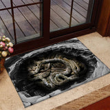 SNAKES ILLUSION DOORMAT