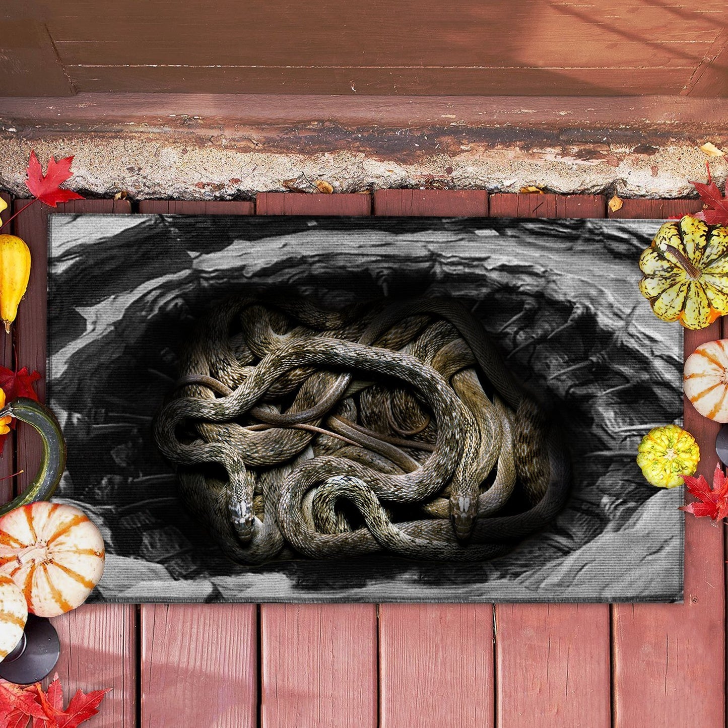 SNAKES ILLUSION DOORMAT