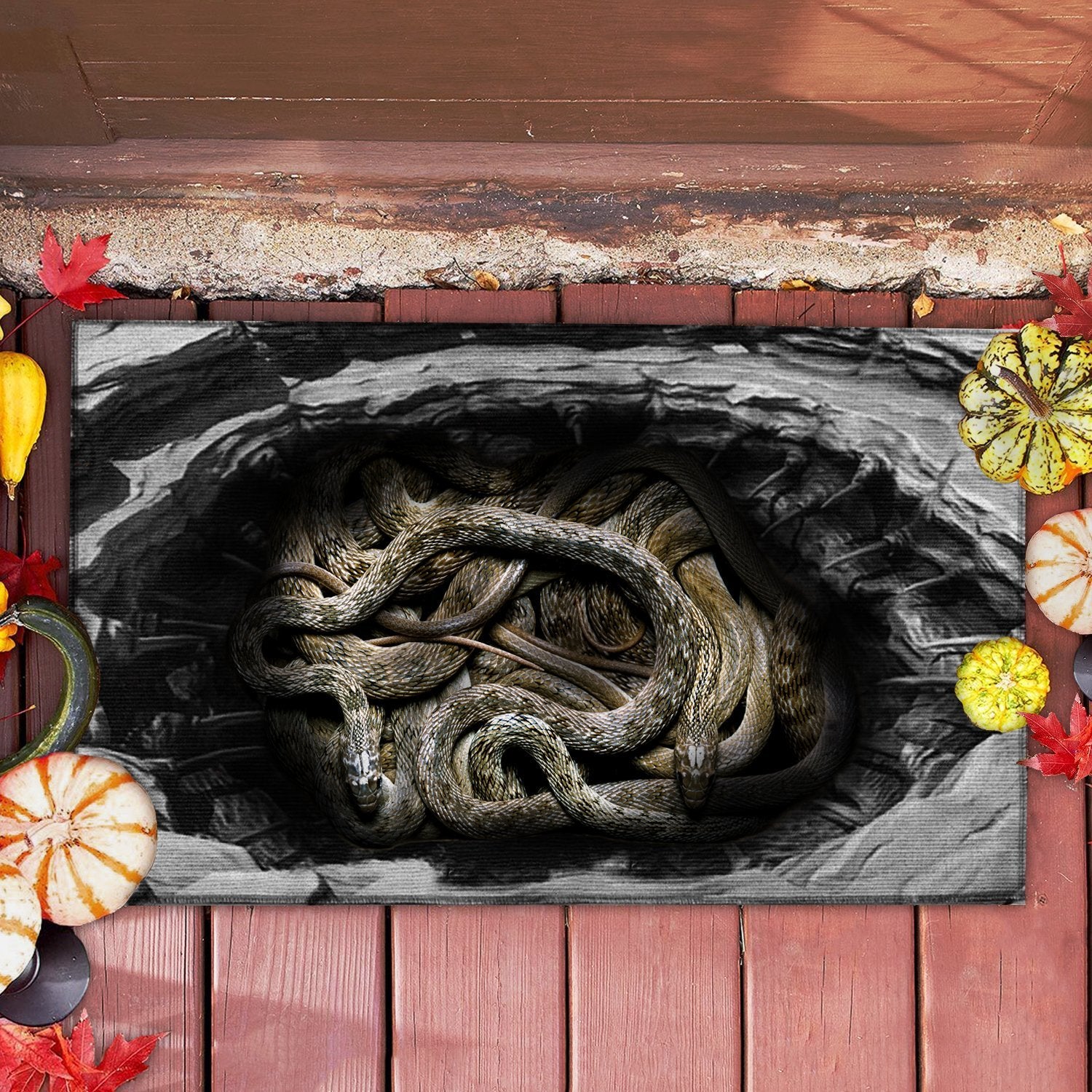 SNAKES ILLUSION DOORMAT