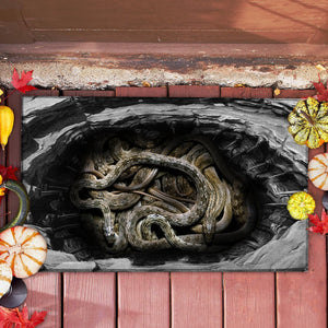 SNAKES ILLUSION DOORMAT