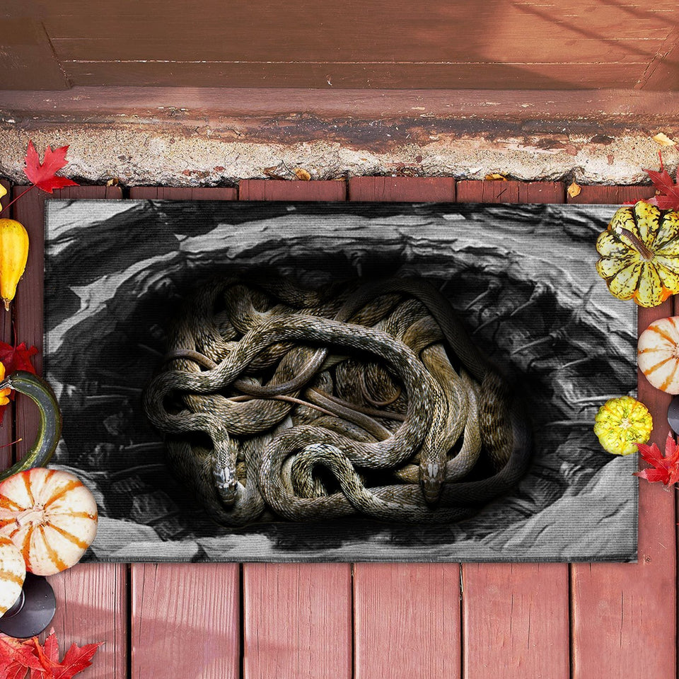 SNAKES ILLUSION DOORMAT