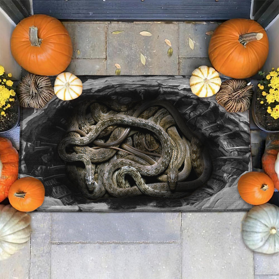 SNAKES ILLUSION DOORMAT