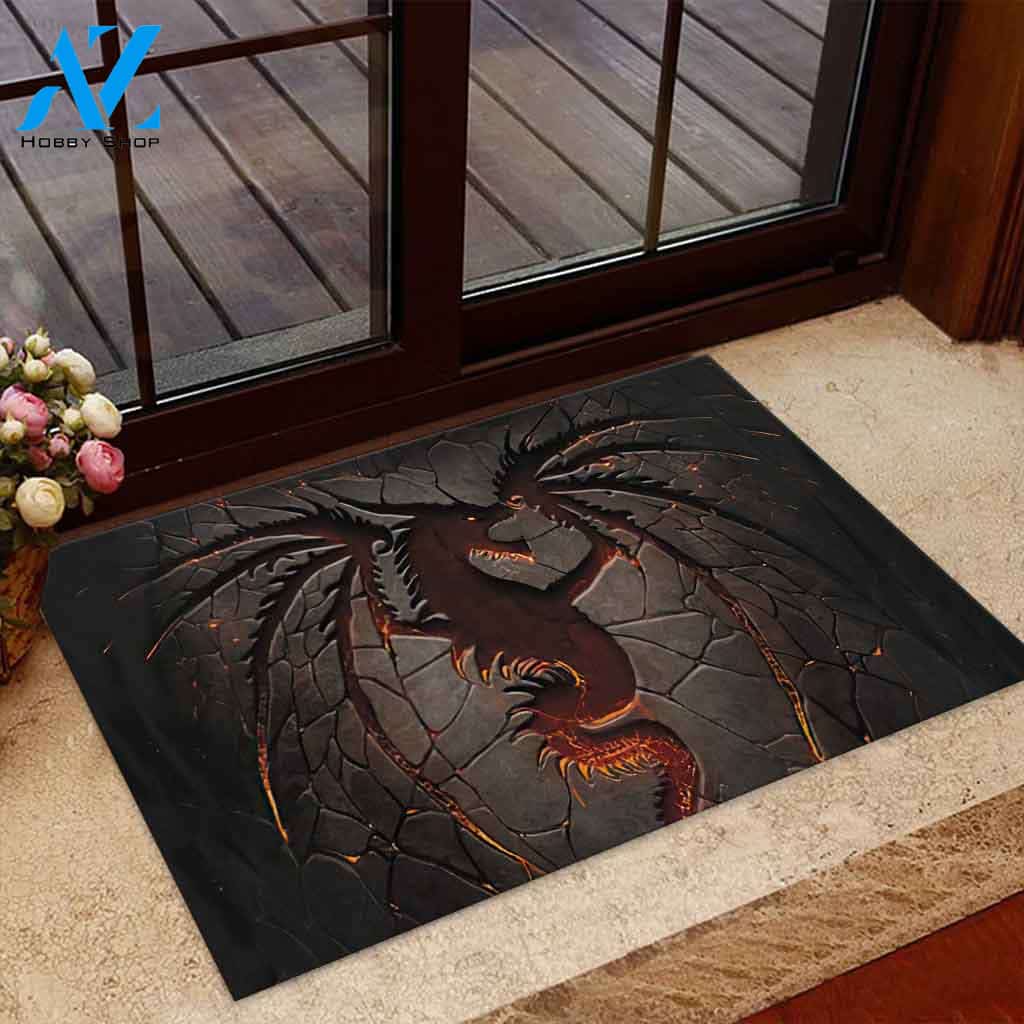 Dragon 3D Pattern Print Doormat