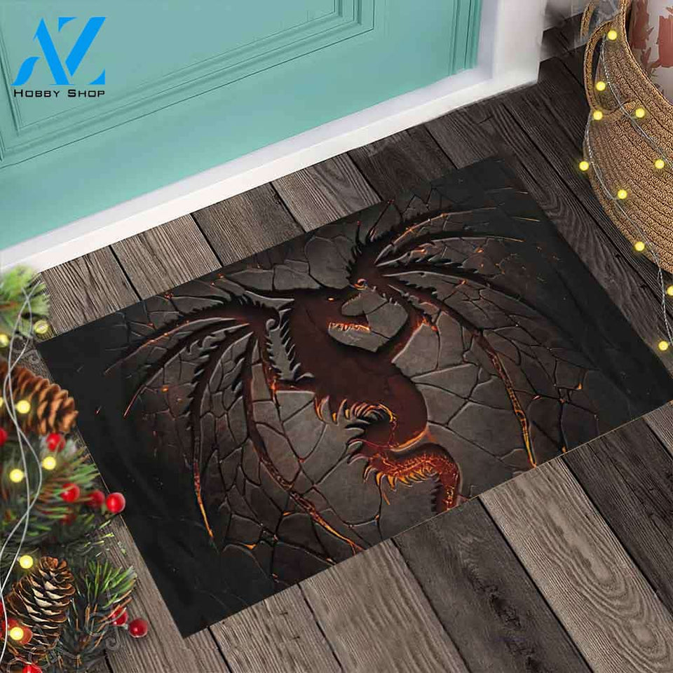 Dragon 3D Pattern Print Doormat
