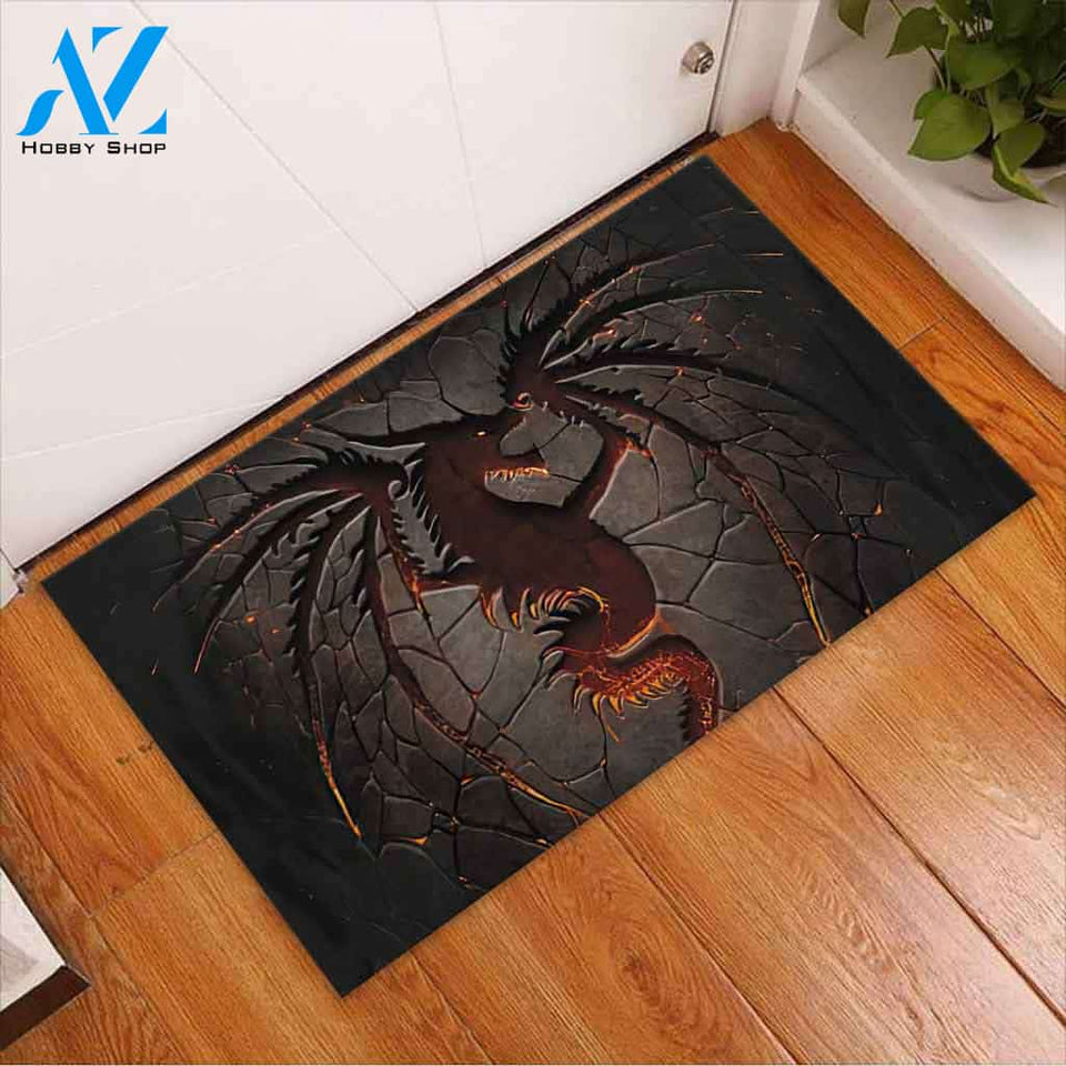 Dragon 3D Pattern Print Doormat