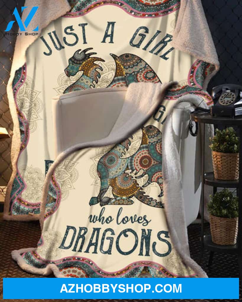 Dragon Blanket, Just A Girl Who Loves Dragons Mandala