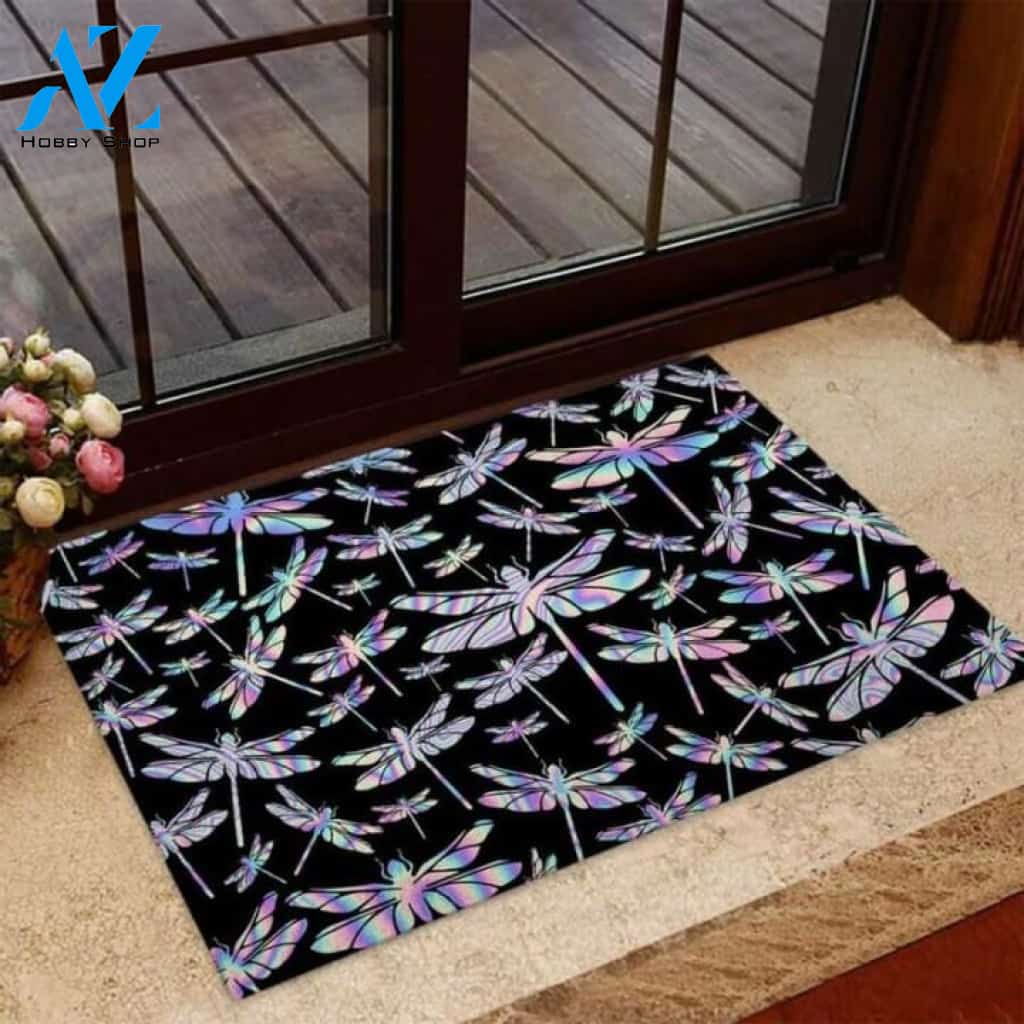 Dragonflies Hologram Doormat
