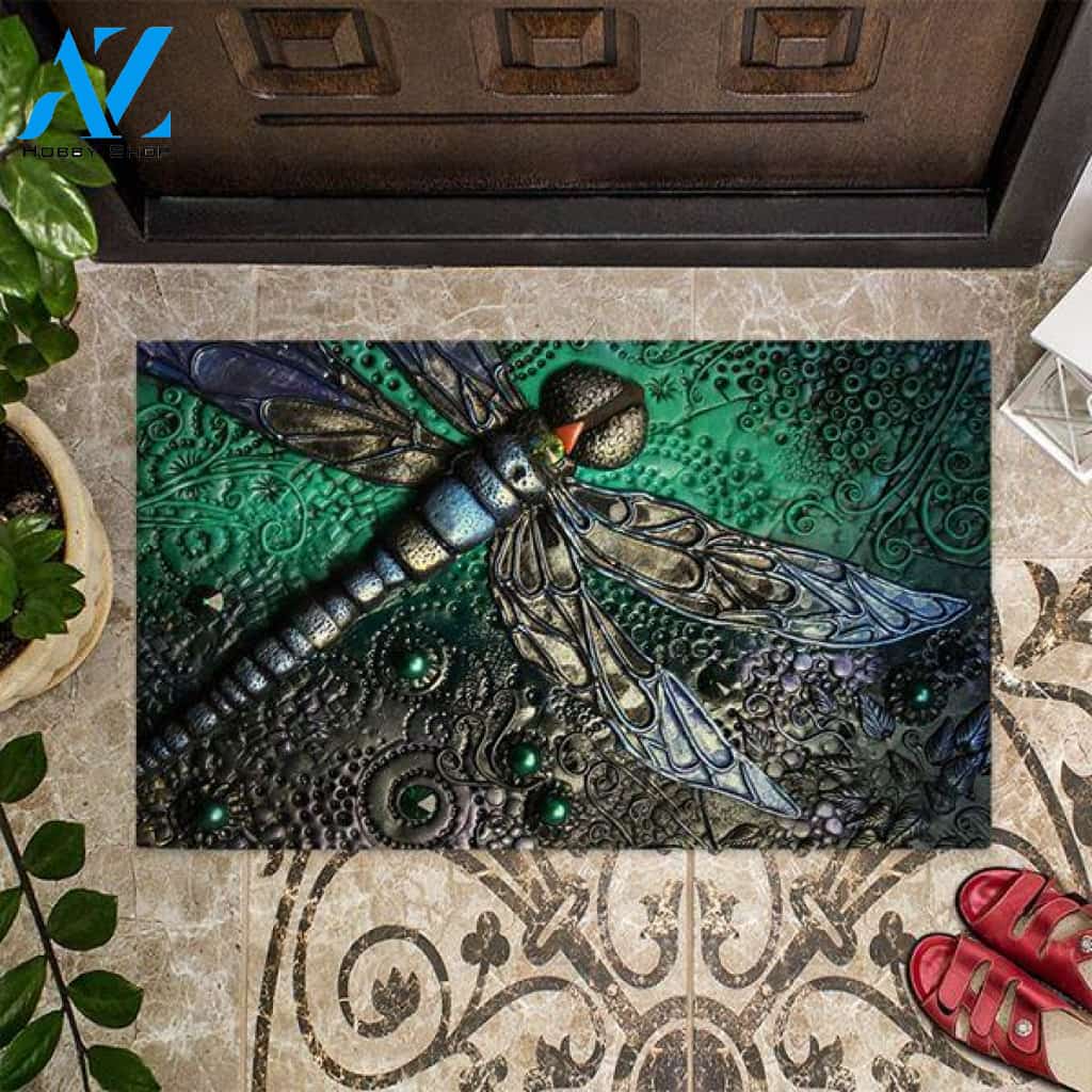 Dragonfly Aesthetic Doormat