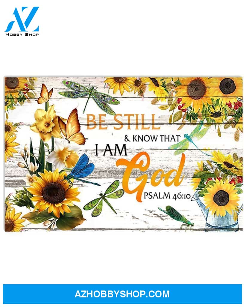 Dragonfly Be Still And Know That I Am God Gift Boyfriend Canvas Wall Art