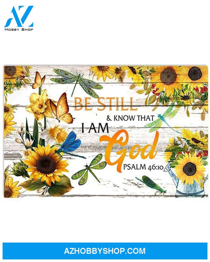 Dragonfly Be Still And Know That I Am God Gift Boyfriend Canvas Wall Art