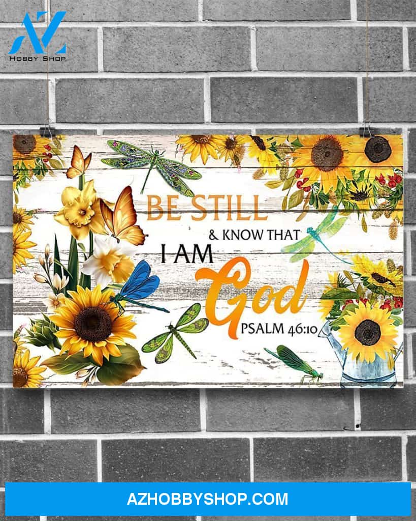 Dragonfly Be Still And Know That I Am God Gift Boyfriend Canvas Wall Art